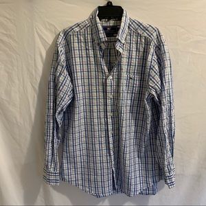 Vineyard Vines Plaid Poplin Slim Fit Whale Dress Shirt - Like New - M